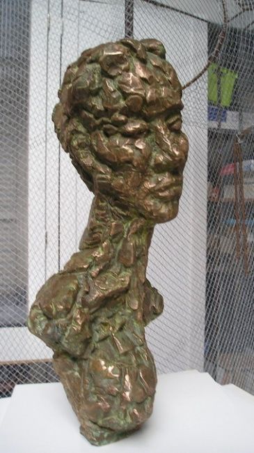 Sculptuur getiteld "buste au sein" door François Tamalet, Origineel Kunstwerk