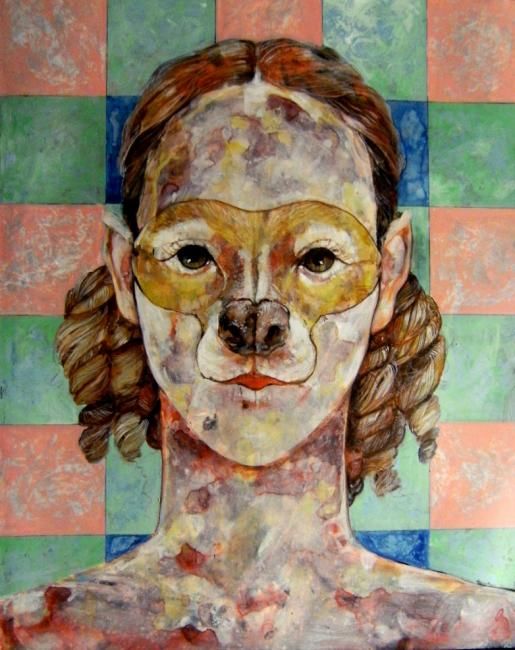 pagliacci_106.jpg - Painting, 30x40 cm ©2012 by Franco Marras -