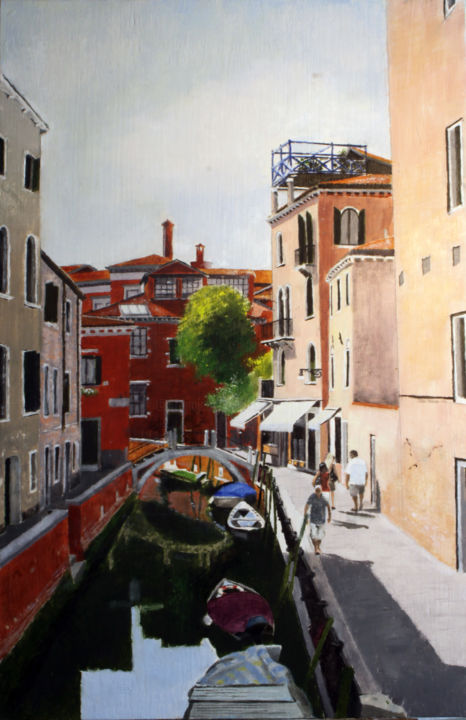 Painting titled "fondamenta-della-to…" by Franco Zanella, Original Artwork, Spray paint