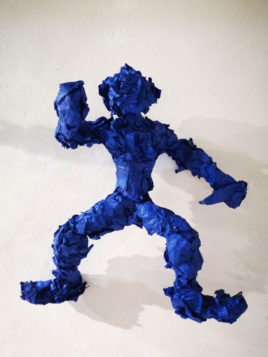 Sculpture intitulée "MOBLO 1" par Fran, Œuvre d'art originale, Papier mâché