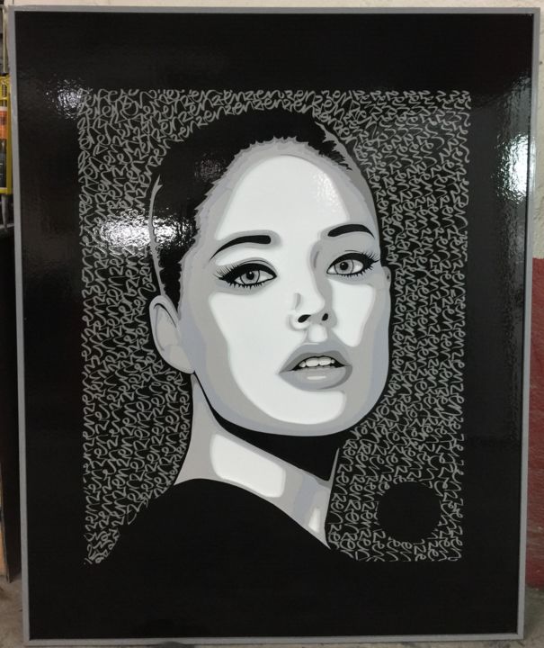 Sculpture intitulée "Doutzen Kroes" par Zen, Œuvre d'art originale, Céramique