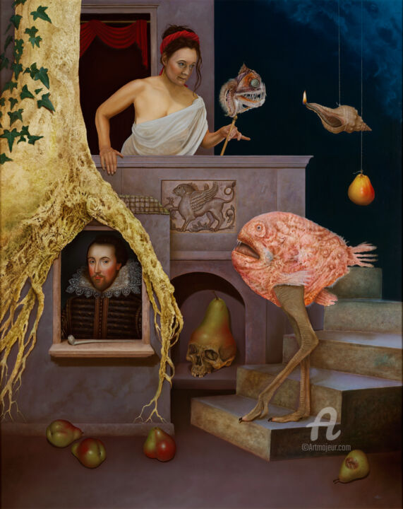 Peinture intitulée "Romeo and Juliet" par Frank Kortan, Œuvre d'art originale, Huile