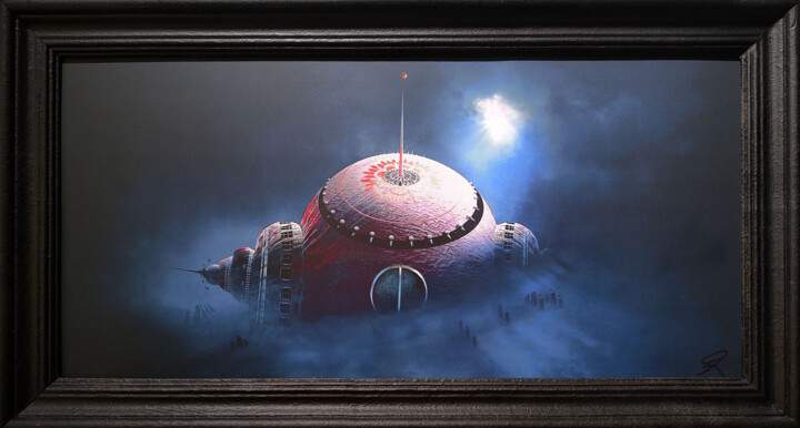 Digital Arts titled "Himmelreich" by Frank Melech, Original Artwork, Manipulated Photography Mounted on Aluminium