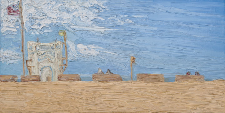 Pittura intitolato "Laguna Beach" da Frank'O Orsi Pittore Espressionista, Opera d'arte originale, Olio