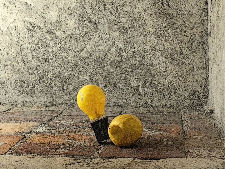 Arte digital titulada "yellow-light.jpg" por Frank Sitsen, Obra de arte original