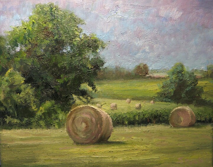 Painting titled "rolles" by Frankstock.Ca, Original Artwork, Oil