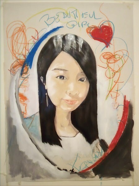 Pintura titulada "Retrato de Xiaopei" por Franky Vv, Obra de arte original, Acrílico