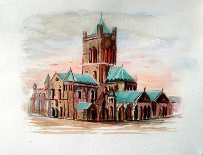 Painting titled "Christchurch" by Frances Verschoyle, Original Art,