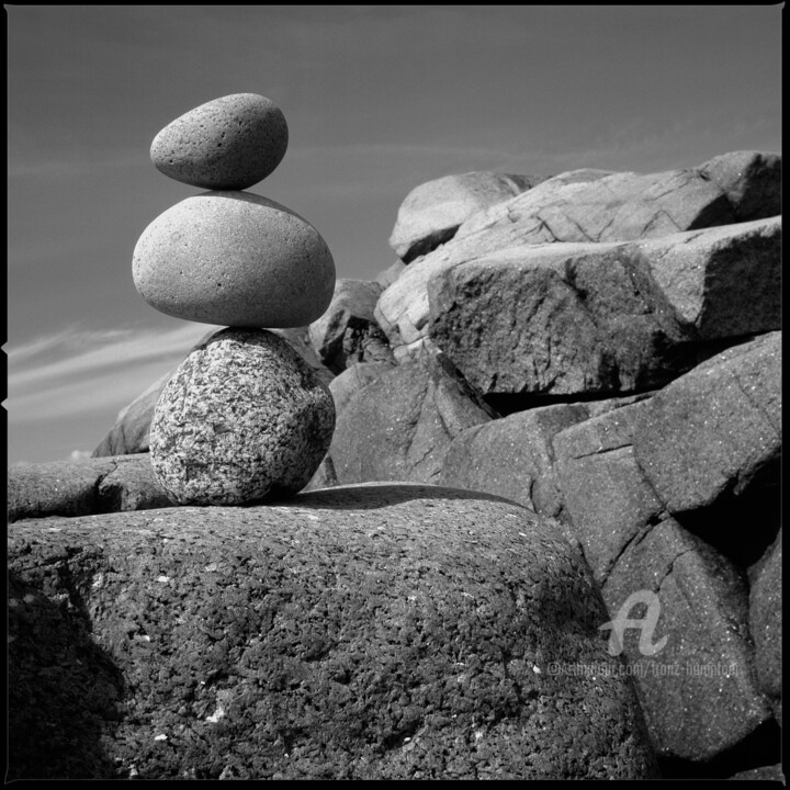 「Balance, Granitgest…」というタイトルの写真撮影 Franz Hümpfnerによって, オリジナルのアートワーク, アナログ写真