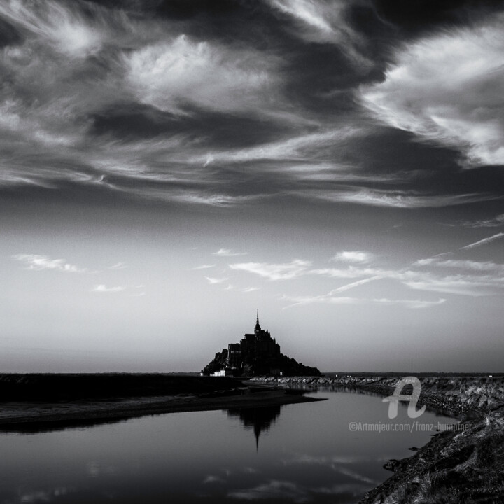 Fotografia zatytułowany „Mont Saint Michel 04” autorstwa Franz Hümpfner, Oryginalna praca, Fotografia filmowa