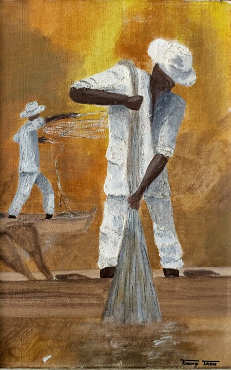Pintura intitulada "Tarrafa" por Franz Treu, Obras de arte originais, Tinta