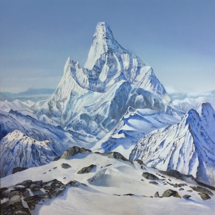 绘画 标题为“haute montagne 2” 由Franzart, 原创艺术品, 油