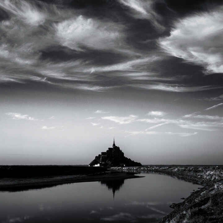 Photographie intitulée "Mont Saint Michel 04" par Franz Hümpfner, Œuvre d'art originale, Photographie argentique
