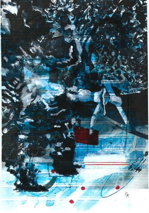 Картина под названием "10/02/23" - Franziska Kolbe, Подлинное произведение искусства, Акрил
