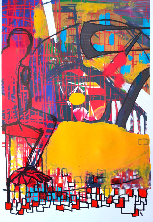 Картина под названием "22/04/23" - Franziska Kolbe, Подлинное произведение искусства, Цифровая живопись