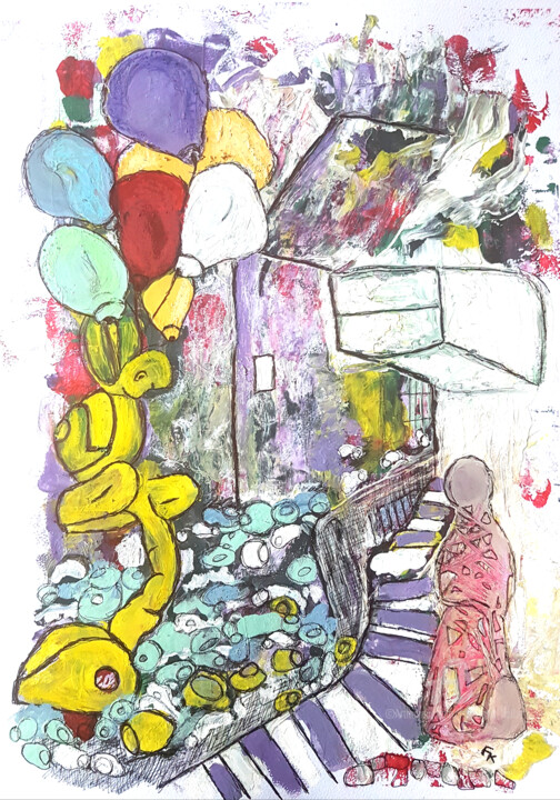 Malerei mit dem Titel "03/01/24" von Franziska Kolbe, Original-Kunstwerk, Acryl