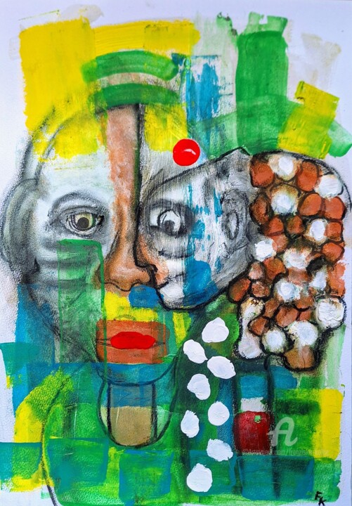 Картина под названием "29/03/24" - Franziska Kolbe, Подлинное произведение искусства, Масло
