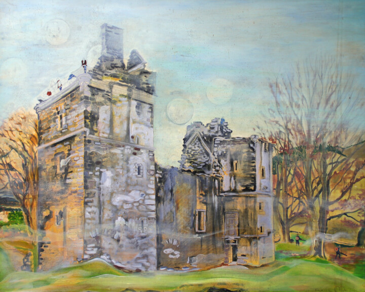Painting titled "Carnassarie Castle…" by Fraser Maciver (1960 - 2019), Original Artwork, Oil