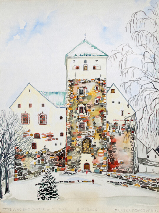 Painting titled "Finland Suite - The…" by Fraser Maciver (1960 - 2019), Original Artwork, Watercolor