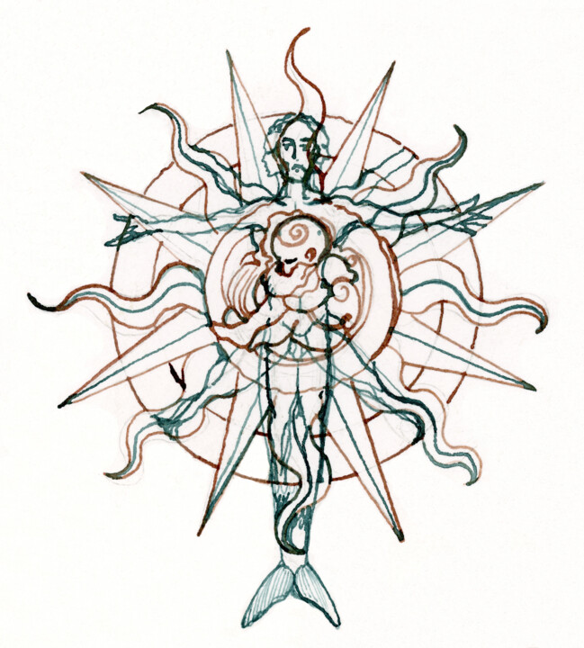 Drawing titled "MacIomhair Press Lo…" by Fraser Maciver (1960 - 2019), Original Artwork, Ink