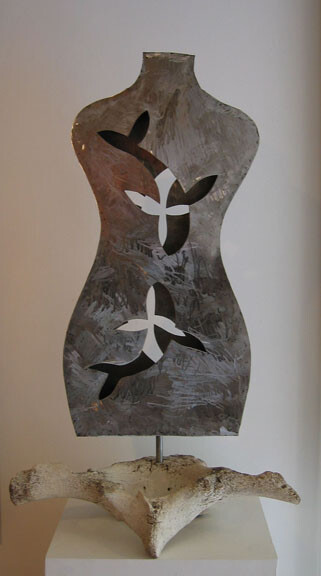 Sculpture titled "Vertabrete" by Fraser Paterson, Original Artwork, Metals