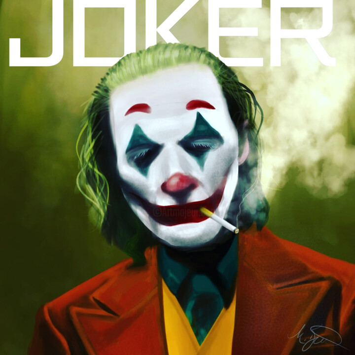 Arts numériques intitulée "The Joker" par Freakattack69arts Boesch, Œuvre d'art originale, Peinture numérique