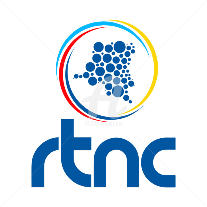Digital Arts titled "Rtnc nouveau logo" by Frebeny Kizeka, Original Artwork, Table art