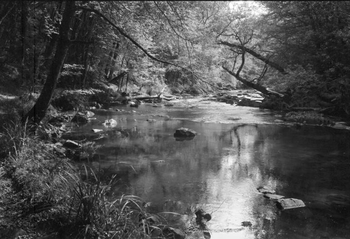 Photography titled "River Auvezere" by Frédéric Duchesnay, Original Artwork, Analog photography
