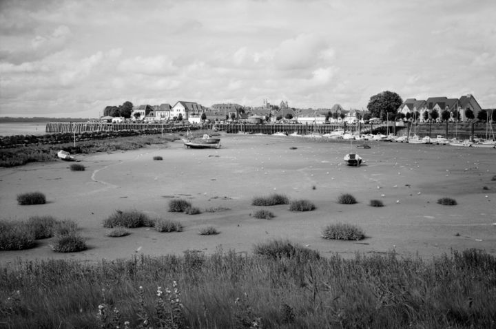 Photography titled "Marée basse." by Frédéric Duchesnay, Original Artwork, Analog photography