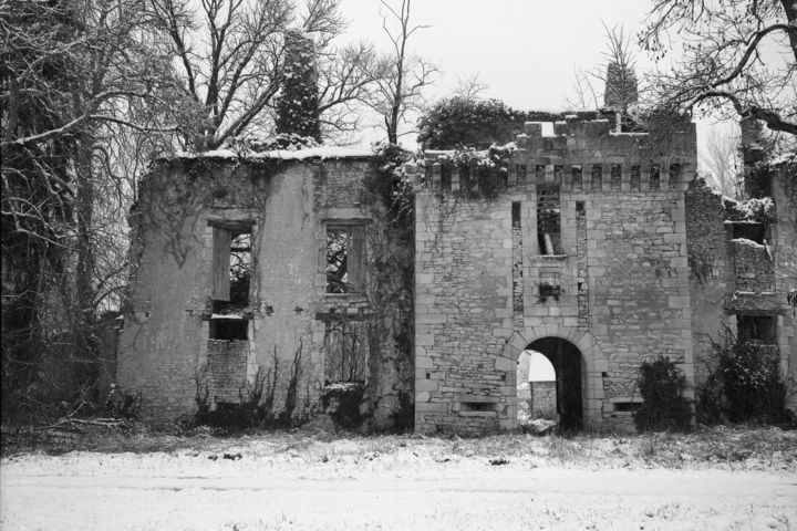 Photography titled "La ruine" by Frédéric Duchesnay, Original Artwork, Analog photography