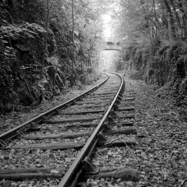 Photographie intitulée "Virage" par Frédéric Duchesnay, Œuvre d'art originale, Photographie argentique