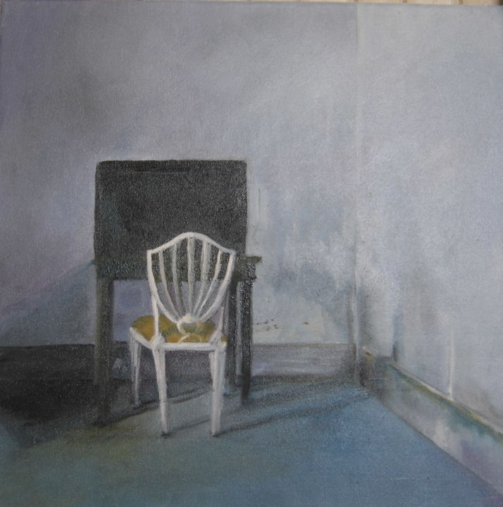 Peinture intitulée "Chaise" par Freda Bey, Œuvre d'art originale, Huile