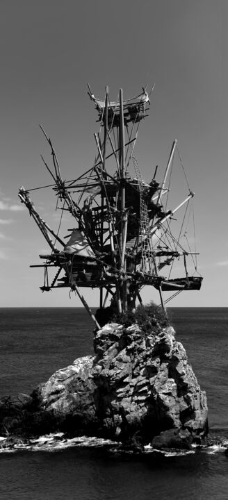 Arts numériques intitulée "Deuxième naufrage 02" par Frédéric Berrin, Œuvre d'art originale, Photographie manipulée