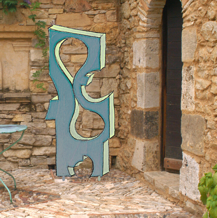 Sculpture titled "Passe" by Frédéric Didillon, Original Artwork, Resin