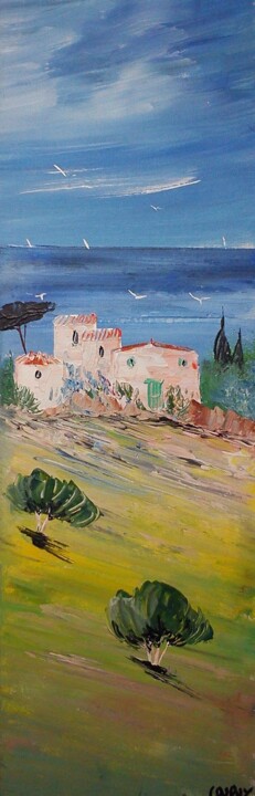 Painting titled "haute provence 20x6…" by Frederic Dupuy, Original Artwork