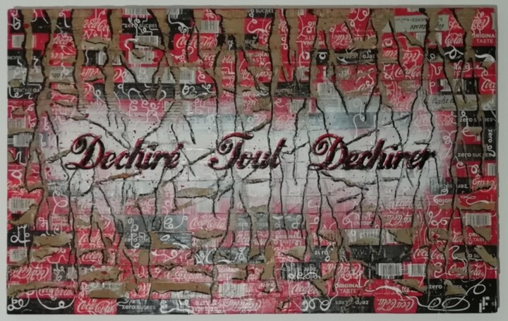 Картина под названием "Dechiré" - Frédéric Foulché (FF), Подлинное произведение искусства, Коллажи