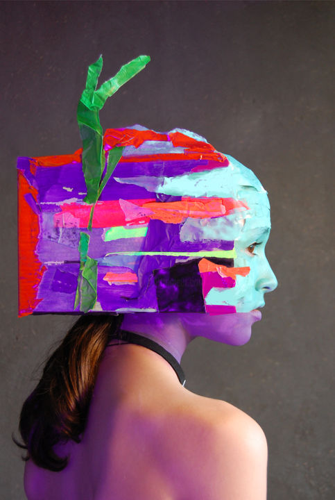 Фотография под названием "Protocolor -masque…" - Frhégo, Подлинное произведение искусства, Цифровая фотография Установлен на…