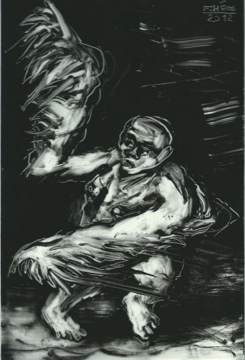 Artisanat intitulée "Chimère 3." par Frhégo, Œuvre d'art originale
