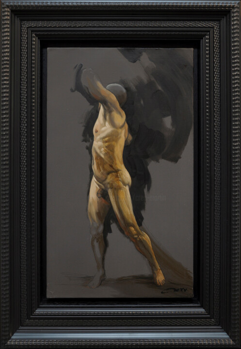 Peinture intitulée "Corps en mouvement I" par Frédéric Martin, Œuvre d'art originale, Huile