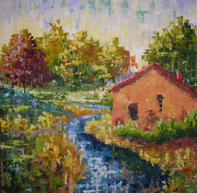 Painting titled "Provence" by Frederic Payet, Original Artwork