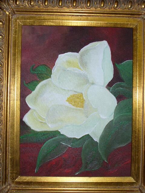 Painting titled "Little Flower" by Frederick Lyle Morris, Original Artwork