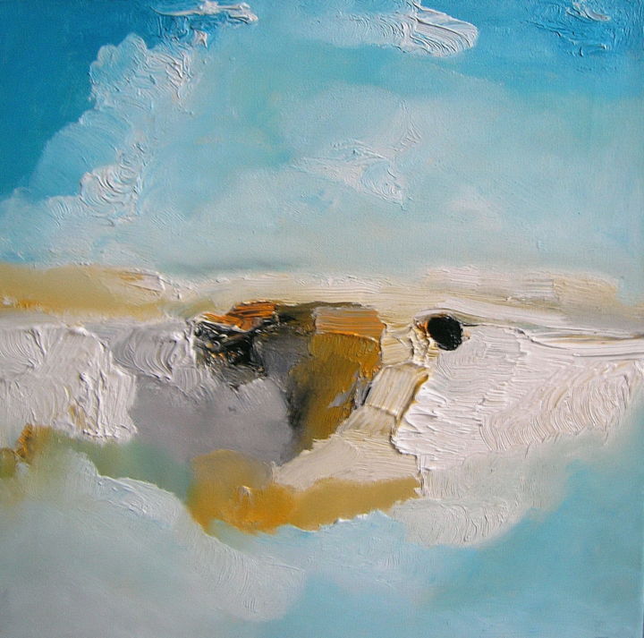 Peinture intitulée "D'AIR ET D'EAU" par Frederique Cantais, Œuvre d'art originale,