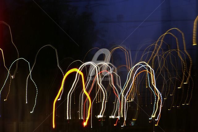 Photography titled "Foule de lumière" by Frédérique Ziolko, Original Artwork