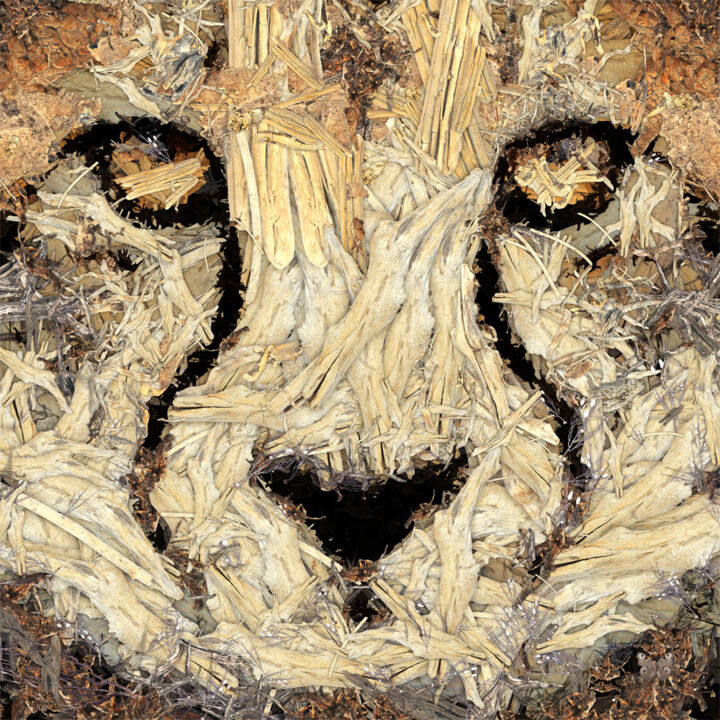 Digitale Kunst getiteld "Cheetah Out Of Wood…" door Frédéric Durieu & Nathalie Erin, Origineel Kunstwerk, 2D Digital Work Ge…