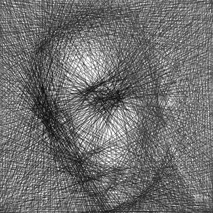 Digital Arts titled "Transface   (avec r…" by Frédéric Durieu & Nathalie Erin, Original Artwork, 2D Digital Work Mounted on…
