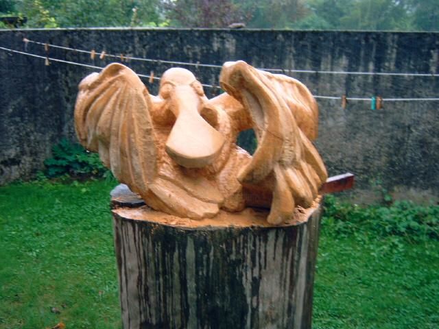 Sculpture intitulée "Grozoiseau !" par Frédéric Ploussard, Œuvre d'art originale, Pierre