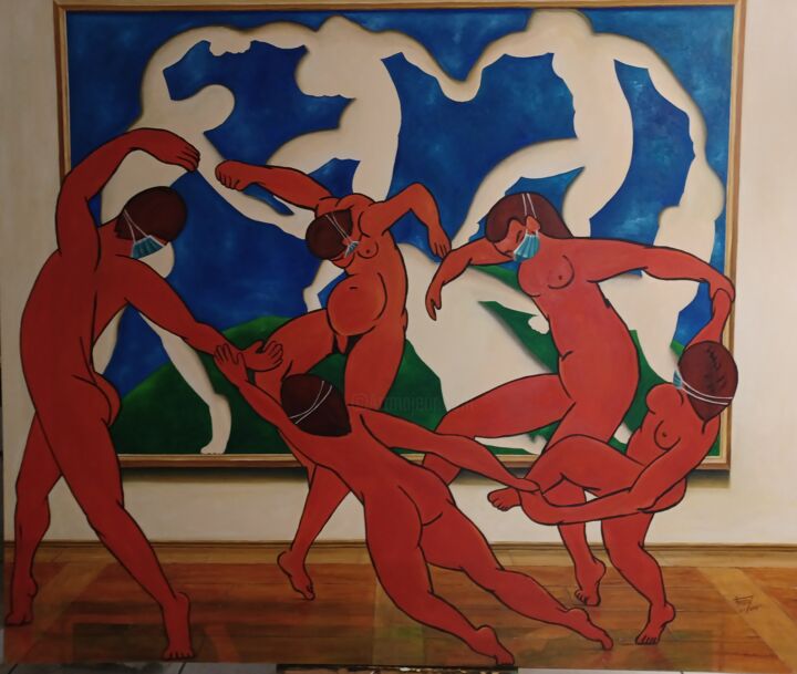 Pittura intitolato "contextualizando fu…" da Fredy, Opera d'arte originale, Olio