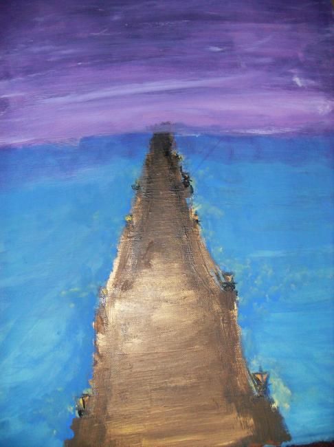 Painting titled "The Bridge to Nowhe…" by Kathleen Reilly, Original Artwork