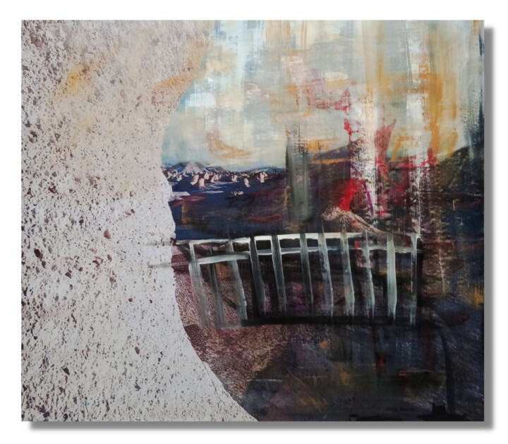 Pintura intitulada "Landscape 3" por Freire, Obras de arte originais, Acrílico