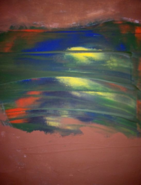 Pintura intitulada "A janela da terra" por Edy Freitas, Obras de arte originais, Tinta